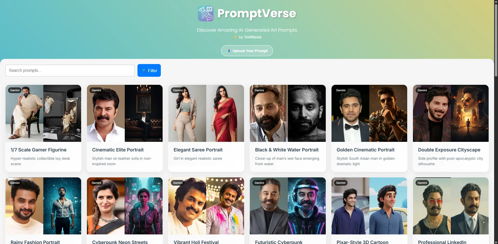 PromptVerse – AI Art Prompt Library